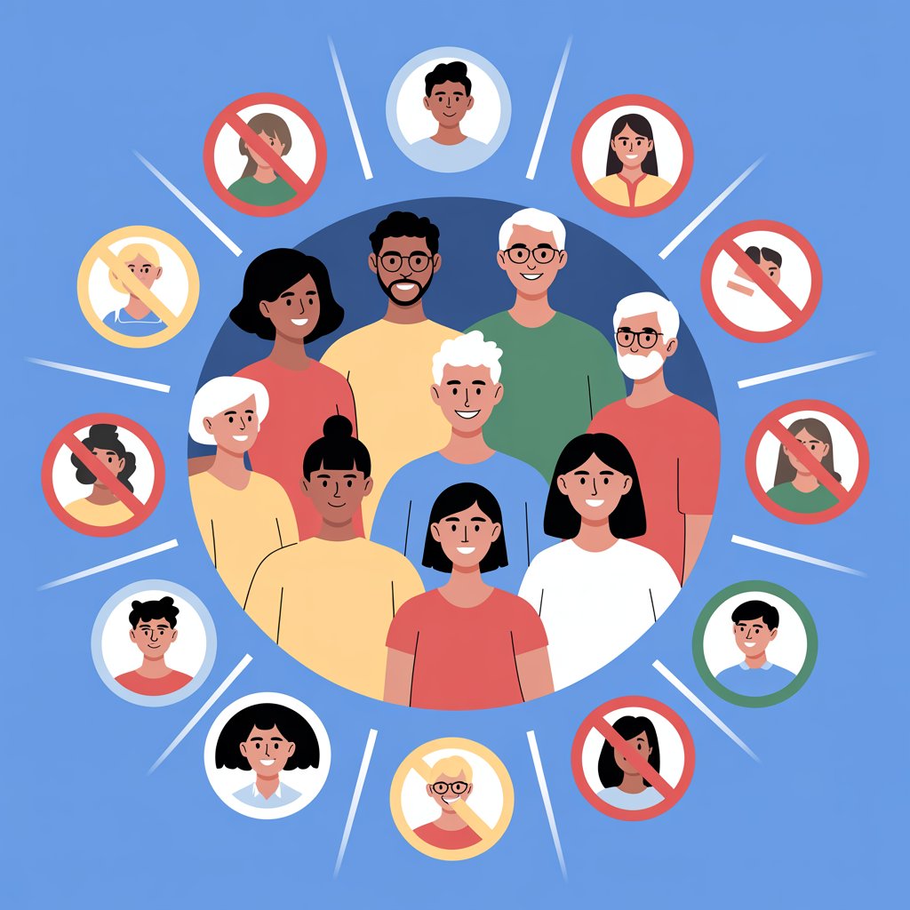 Groupe divers de personnes ensemble